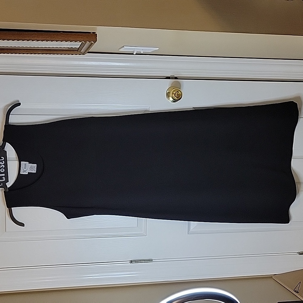 K Studio Black Sleeveless Dress 12 Sheath